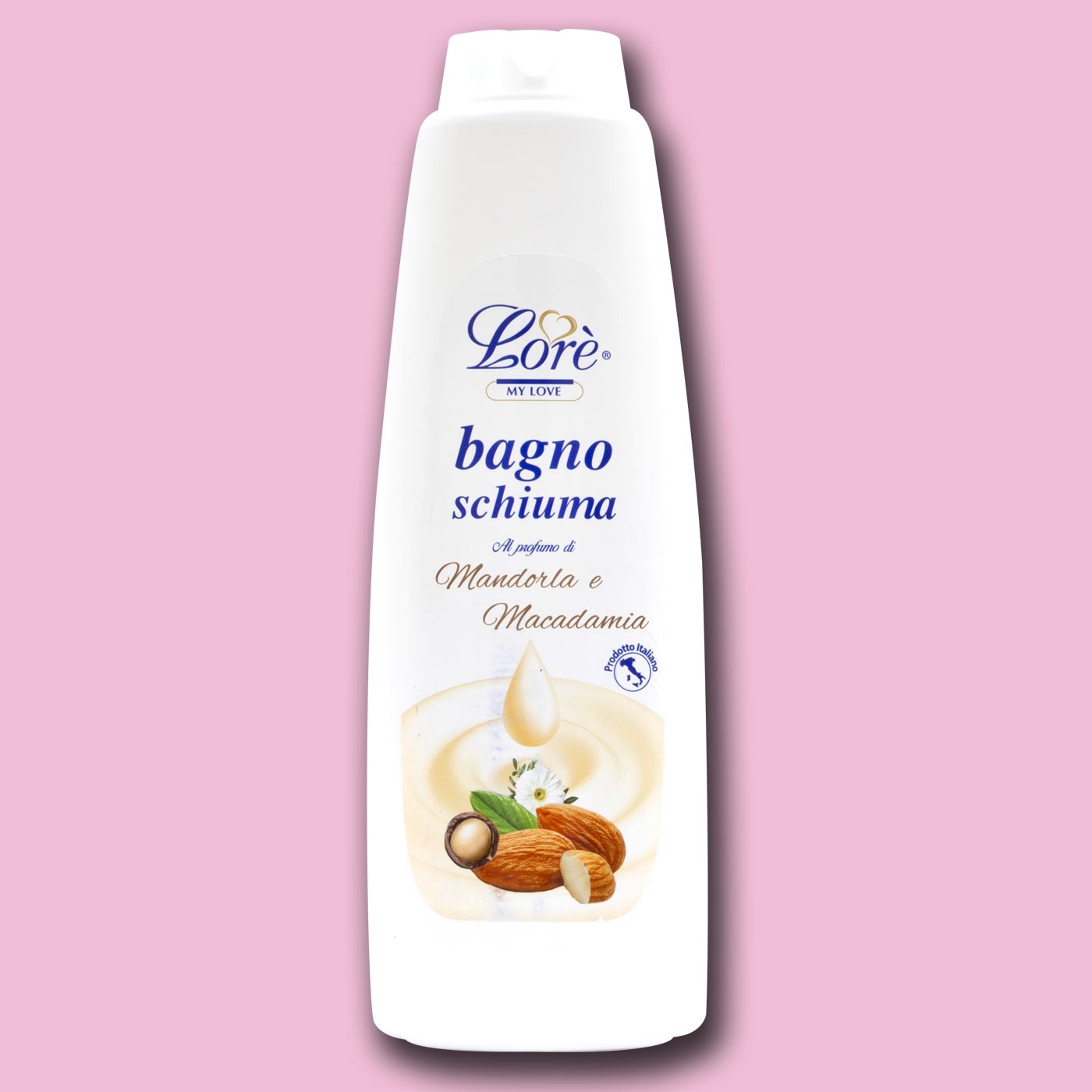 LORE' BAGNOSCHIUMA AL PROFUMO DI MANDORLE E MACADAMIA
