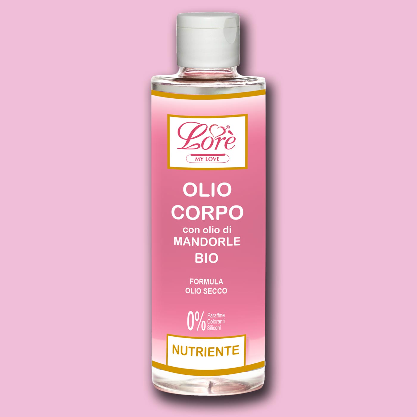 LORE' OLIO CORPO con Olio di Mandorle Bio