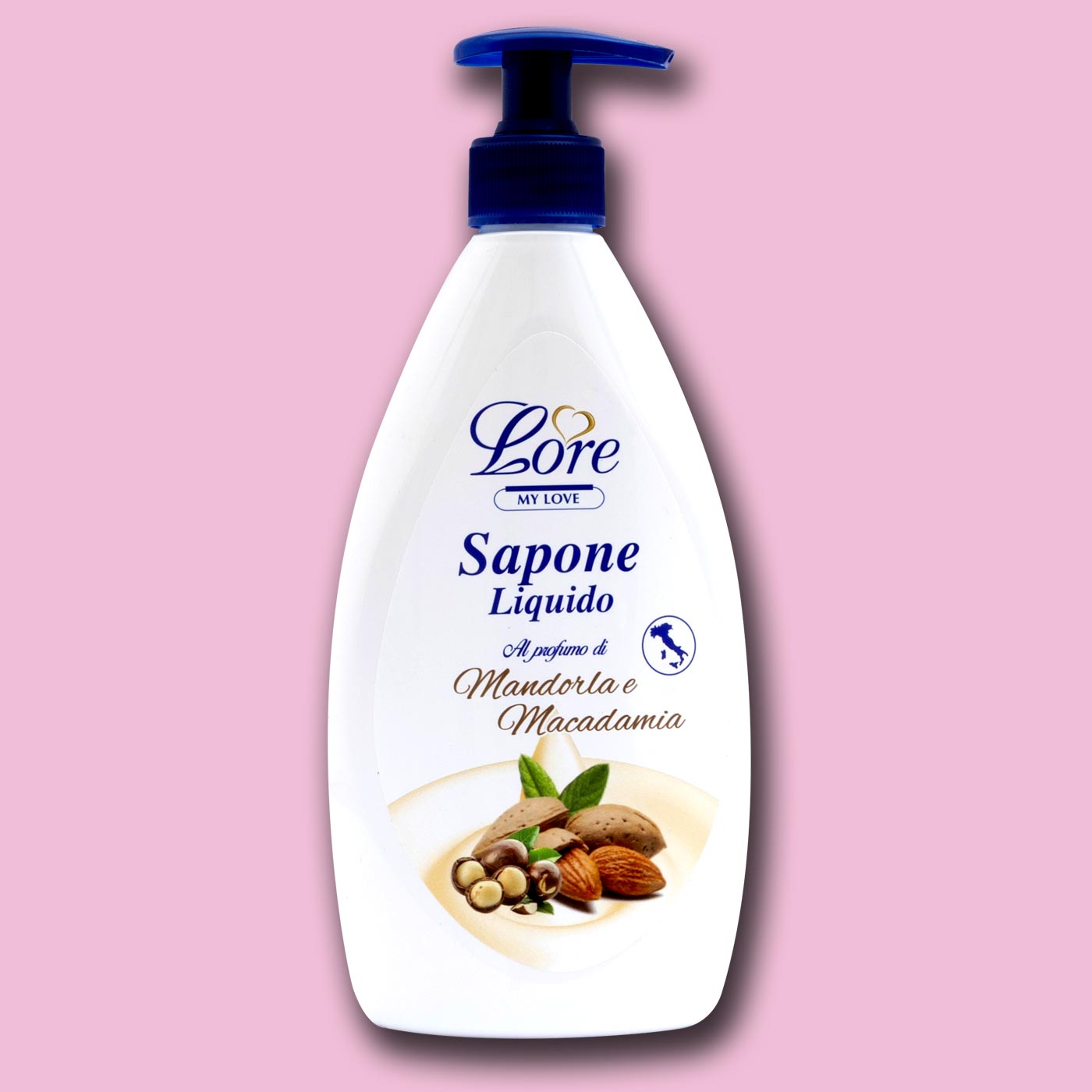 LORE' SAPONE LIQUIDO al profumo di Mandorla e Macadamia